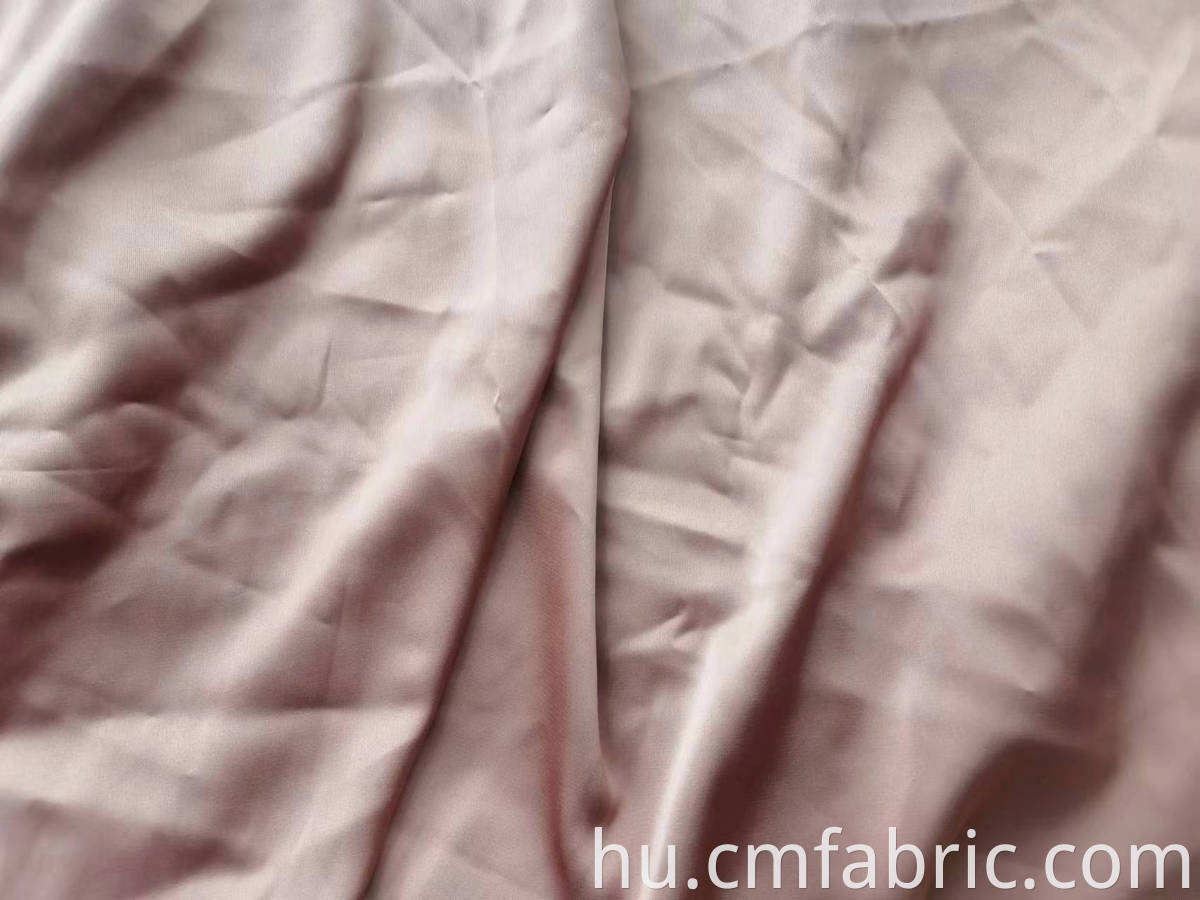 woven polyester spandex dull satin dyed fabric